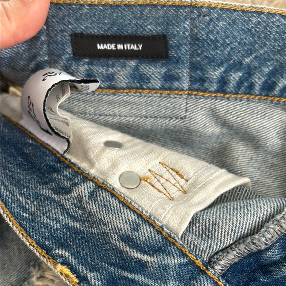 BNWT! R13 Light Blue Distressed Jean Shorts - Picture 3 of 3